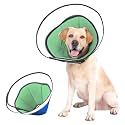 Pet Dog Cone Collar to Stop Licking, Soft Comfy Cones for Large Medium Small Dogs After Surgery, Cone of Shame for Dogs Head Neck Elizabethan Collar-Avocado Green-L