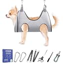 Pet Dog Grooming Hammock Harness for Medium Dogs Nail Trimming, Dog Sling for Cutting Nails, Dog Hanging Holder Hanger with Nail Clippers, Nail File, Scissors