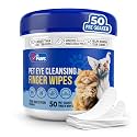 Pet Eye Cleansing Finger Wipes - Zero Irritation Formula Dog Eye Wipes, Eye Wipes for Dogs, Dog Eye Wipes Tear Stain Remover, Cat Eye Wipes, Dog Eye Wipes for Discharge & Crust