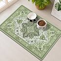 Pet Feeding Mat for Floors Waterproof Dog Mat for Food and Water Absorbent Quick Dry Non Slip mat for Cat Bowls