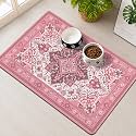 Pet Feeding Mat for Floors Waterproof Dog Mat for Food and Water Absorbent Quick Dry Non Slip mat for Cat Bowls
