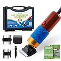 Pet Grooming Clippers 200W, Stepless Speed Control & Low Noise<50db