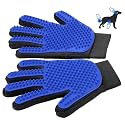 Pet Grooming Glove-Pet Hair Remover Glove- Perfect pet Cleaning Brush Glove- Perfect Washing Glove Brush of the Dog & pet for Short and Long Fur - 1 Pack (Right-Hand), Blue