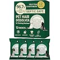 Pet Hair Remover for Laundry - Dog & Cat, 96.7% Hair Dissolution, Detergent + Stain Remover, 6-Month Supply, HE/Top/Front-Load Compatible, Removes Residue & Odors, Septic Safe, 1.15LB
