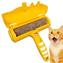 Pet Hair Remover Roller - Lint Roller for pet Hair - Self Cleaning Dog &amp; Cat Hair Remover - Remove Dog, Cat Hair from Furniture, Carpets, Bedding, Clothing and More. Orange