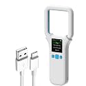 Pet Microchip Scanner RFID 134.2Mhz/125Khz FDX-B(ISO 11784/11785) Chip Reader 1000 Data Records Animal Universal Microchip Tag Reader Scanner with 1.44” TFT Screen