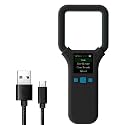 Pet Microchip Scanner RFID 134.2Mhz/125Khz FDX-B(ISO 11784/11785) Chip Reader 1000 Data Records Animal Universal Microchip Tag Reader Scanner with 1.44” TFT Screen