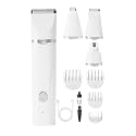Pet Nail Grinder Dog Hair Clippers Grooming Kit，with Nail Grinder，4 in 1，Electric Trimmer，USB Rechargeable，Pet Paw Shaver(Color2)