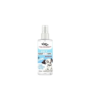 pet perfume 100 ml- long-lasting fragrance spray for dogs outdour eliminator grooming essential fresh baby love scent aqua