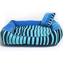 Pet Royale Dog Bed | Reversible Dog Bed | Plus Extra Removable 100% Cotton Washable Covers (XXL, Dapper)