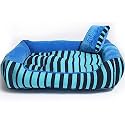 Pet Royale Medium Size Dog Bed | Reversible Dog Bed for Medium Sized Dogs | Plus Extra Removable 100% Cotton Washable Covers (for Dogs, Dapper)
