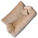Pet Sofa Bed for Small Dogs and Cats with Pillow, Soft Indoor Pet Couch with Removable Washable Cover