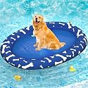 Pet Soft Dog Float Raft - Inflatable Dog Swimming Float for Summer (Blue Bone)