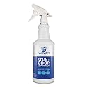 Pet Stain + Odor Eliminator - 32 oz Spray Bottle - Professional Strength Advanced Formula Tackles Biological Messes on Fabric, Carpet, and More
