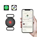 Dog Tracker, Pet Tracker for Dogs, Bluetooth Dog Tracking Tag Works with Apple Find My &amp; Android Find Hub, IP67 Waterproof Anti-Lost Locator (Black 1 Pack)