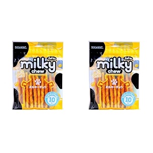 pet treats milky chew cheese amp chicken sticks style dog treats for all life stages 10 pieces pack of 2