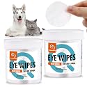 Pet Wipes for Cats &amp; Dogs, Grooming Wipes for Eyes, Paws, Ears, Nose, Unscented Soft Pet Tear Stain Remover Wipes 300 Pads