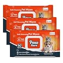 Pet Wipes for Dogs & Cats | 240 Count | 80 x Pack of 3 | Vet Recommended Grooming Wipes |Alcohol-Free Wet Wipes for Cats & Dogs|Pets Dry Bathing, Paw Cleaning| Aloe Vera, Jojoba Oil, Vitamin E