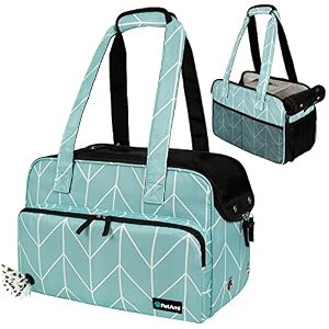 petami small dog purse carrier airline approved soft sided tote teal