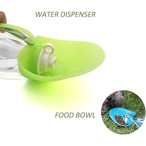 petangel dog water bottle for walking  pet water dispenser feeder container portable with drinking cup bowl outdoor hiking travel for dogs amp cats 580 ml