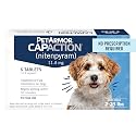 PetArmor CAPACTION Oral Flea Tablets Dogs 2-25 lbs, Nitenpyram, 6-Dose