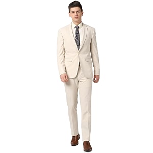 Peter England Beige Suit