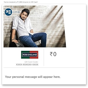 peter england upto 1 cashback e-gift card  instant delivery  valid for in-store purchases 1 year validity