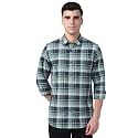 Peter England Men39s Checkered Cotton Shirt 