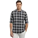 Peter England Men39s Checkered Cotton Shirt 