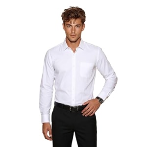 Peter England Mens Classic Solid Full Sleeve