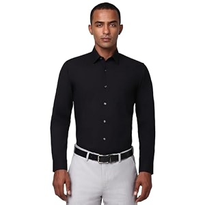 Peter England Mens Classic Solid Full Sleeve