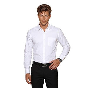 Peter England Mens Classic Solid Full Sleeve