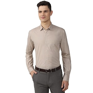 Peter England Mens Cotton Regular Fit Shirt