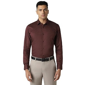 Peter England Mens Cotton Regular Fit Shirt