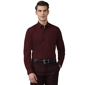 Peter England Mens Cotton Slim Fit Shirt
