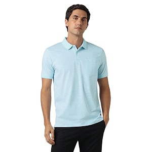 Peter England Mens Cotton Abstract Print Polo