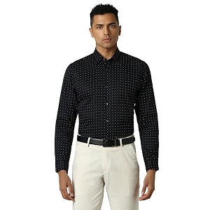 Peter England Mens Cotton Regular Fit Shirt