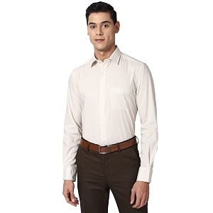Peter England Mens Cotton Regular Fit Shirt