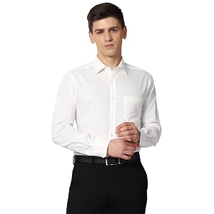 Peter England Mens Cotton Regular Fit Shirt