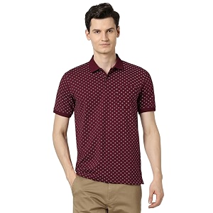 Peter England Mens Cotton Regular Fit All