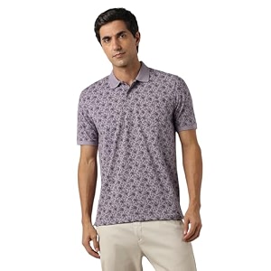 Peter England Mens Cotton Abstract Floral Print