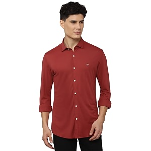Peter England Mens Cotton Athletic Fit Shirt