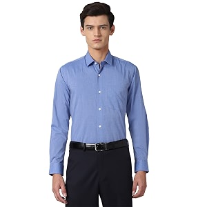 Peter England Mens Cotton Regular Fit Shirt