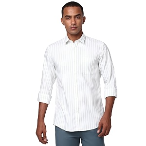 Peter England Mens Cotton Slim Fit Shirt
