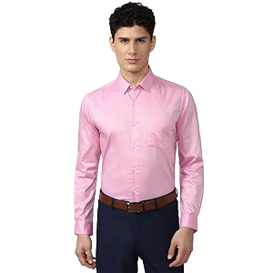 Peter England Mens Cotton Slim Fit Shirt