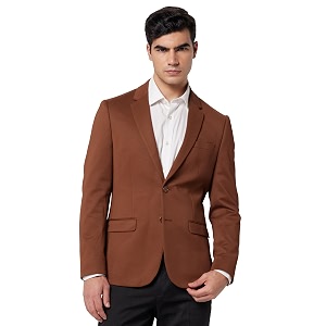 Peter England Mens Formal Premium Textured Blazer