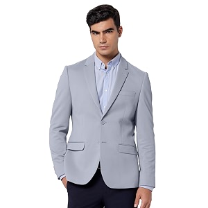 Peter England Mens Formal Premium Textured Blazer