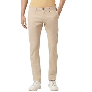 Peter England Mens Mid Rise Skinny Pants