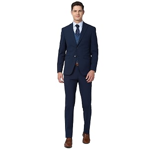 Peter England Mens Polyester Blend Suit-Dress Set