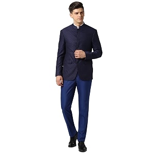 Peter England Mens Polyester Blend Two Piece